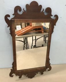 Antique Small Chippendale Style Wall Mirror