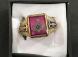 Vintage Masonic Ring