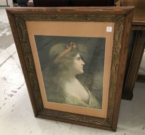 A. Asti Vintage Print of Lady Named Beatrice