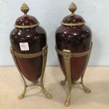 Modern Decorative Tortoise Shell Style Urns