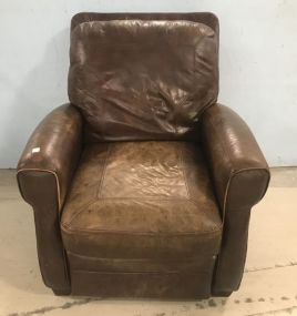 Haverty's Brown Leather Recliner