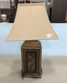 Decorative Resin Floral Design Table Lamp