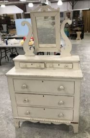 Painted White Antique Dresser