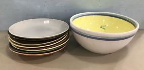 Group of Ironstone Dinner Plates