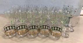 Group of Glass Stemware and Cups