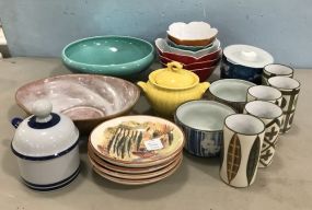 Collection of Pottery, China, and Containers