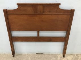 Vintage Wooden Twin Headboard