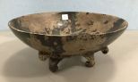 Rustic Style Footed Center Piece Bowl