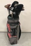 Golf Bag with Vintage Woods and Callaway Steel 9 Wood