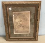 Antique Style Lady Portrait Print