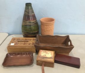 Group of Storage Boxes and Decorative Pieces