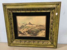 European Scene Print Framed