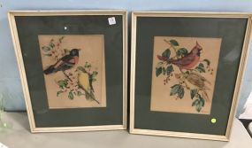 Two Vintage Prints of Birds