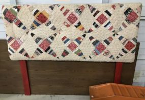 Vintage Quilt Wrapped Headboard