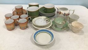 Porcelain Demi Tasse Cups and Saucers