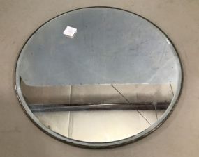 Small Beveled Oval Wall Mirror