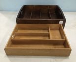 Robert Mondavi Wine Tray and Maple Wood Divided Tray