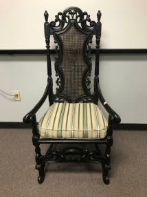 Ornate Victorian High Back Arm Chair