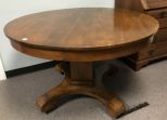 Vintage Mahogany Round Dining Table