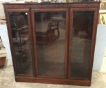 Beautiful Vintage Three Door Bookcase