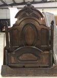 Antique High Back Victorian Style Bed