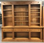 Large Two Piece Bookcase Cabinet