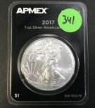 APMEX 2017 1oz Silver American Eagle