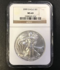 2009 American Eagle $1 MS 69