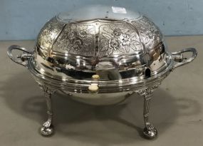 J.H. Potter Sheffield Silver Plate Dome Serving Dish