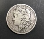 1901 Morgan Dollar Coin