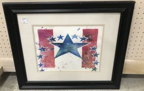 Ann Barrott Watercolor Stennis Flag
