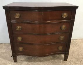 Bassett Furniture Duncan Phyfe Style Bow Front Chest