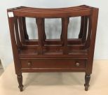 Antique Reproduction Canterbury Magazine Rack