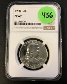 1960 Franklin Silver Half Dollar 50c