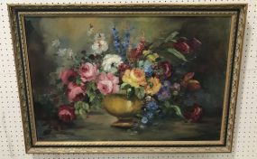 Oil Still Life Flower Bouquet Painting by Em Dillard