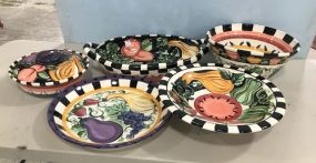 Five Piece Vicki Carroll Pottery Pieces