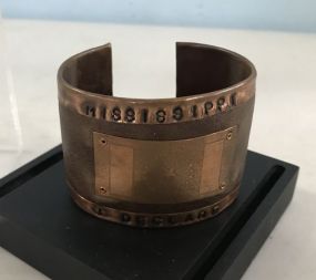 Mississippi I Declare Hand Made Cuff Bracelet