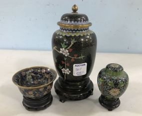 Three Cloisonne Vases