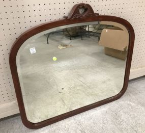 French Style Beveled Bow Top Mirror
