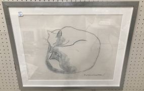 Rosent Peter Chalk Drawing of Cat