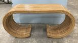 Bent Bamboo Console/Sofa Table