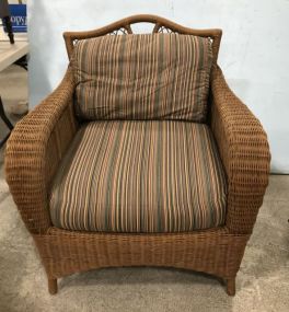 Ornate Wicker Arm Chair