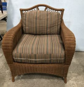 Ornate Wicker Arm Chair