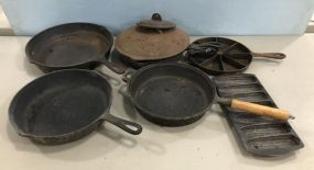 Group of Old Iron Skillets