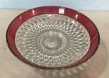 Kings Crown Cranberry Serving Bowl