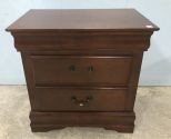 Cherry Two Drawer Night Stand