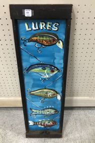 Vintage Hand Painted On Glass Fishing Lures