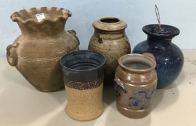 Group of Five Piece Decorative Pottery