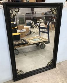 Large Black Framed Wall Mirror