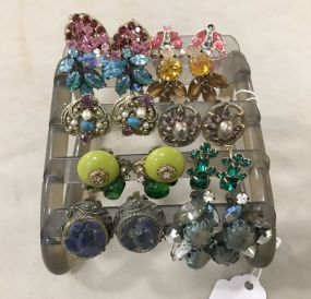 Group of Vintage Clip On Earrings